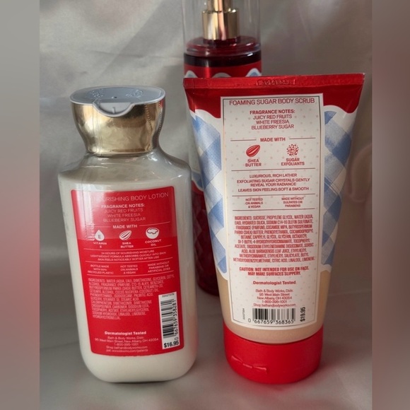 NEW B&BW 5pc Gingham All American Body Set with fragrance, body cream, and more - Picture 2 of 3